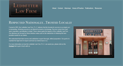 Desktop Screenshot of ledbetter-law.com