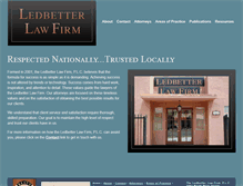Tablet Screenshot of ledbetter-law.com